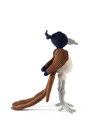 Amigurumi Crochet Indian Paradise Flycatcher Bird
